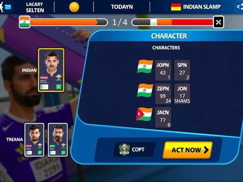 Indian Slam Champ Game Screenshot